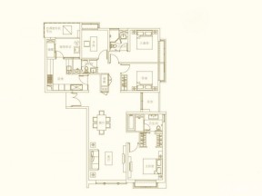 新房四室兩廳兩衛(wèi)戶型圖