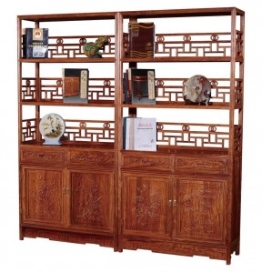 古典红木家具 实木书柜 