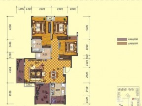 2023溫馨三室一廳戶型圖