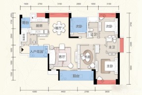 交換空間室內(nèi)大戶型平面圖