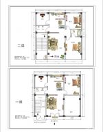 兩層別墅戶型平面設(shè)計圖