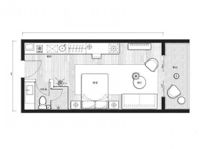 最新家裝一房一廳戶型圖