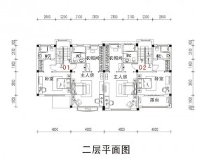 兩層別墅平面圖