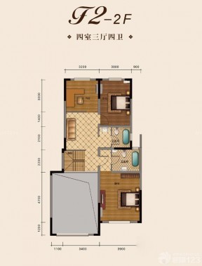 小型豪華別墅平面圖