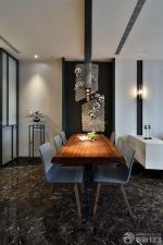 家庭餐厅现代风格实木家具设计图片