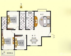 三室兩廳兩衛(wèi)戶型設(shè)計