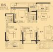 117平三室兩廳戶型圖大全