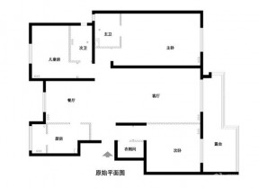 中式風格四室兩廳雙衛戶型圖