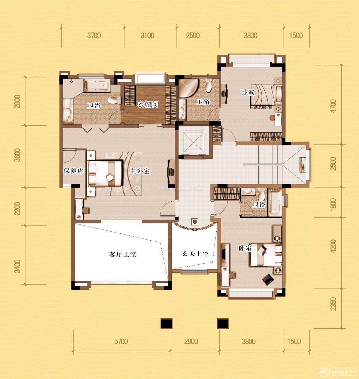 最新兩層別墅平面布局圖