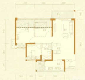 經(jīng)典家裝三室一廳平面圖片