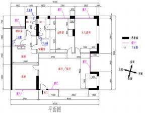 2023新房三室一廳平面圖片