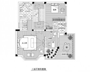 最新兩層別墅二層平面設(shè)計(jì)圖