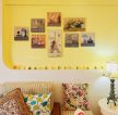 韩式田园风格客厅装饰画布置效果图片