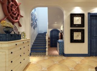 地中海风格别墅储物柜设计效果图片