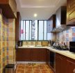 欧式风格室内厨房瓷砖装修样板图