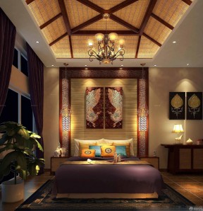 东南亚风格吊灯 80后卧室装修风格