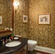 新古典风格家庭卫生间壁纸装修图片