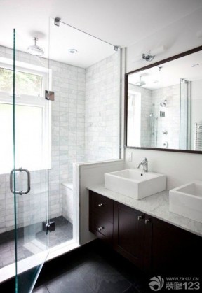 玻璃淋浴间 家装现代风格 