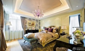 经典欧式卧室古典床设计图