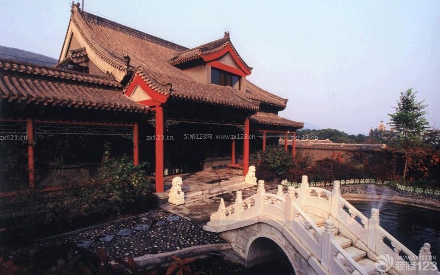 中式风格四合院别墅设计图 