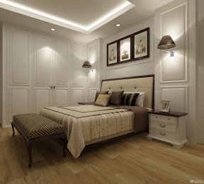 10平米卧室仿木地板瓷砖装修效果图