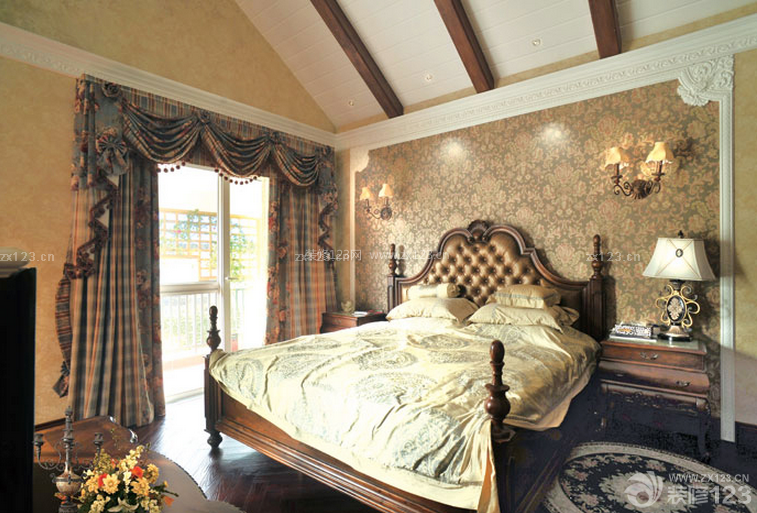卧室古典床设计图