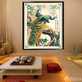 客厅十字绣 日式风格