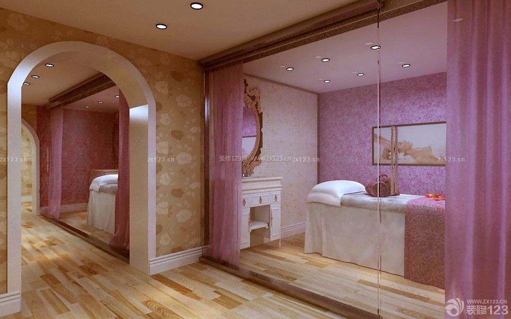 大型美容院玻璃门设计图