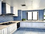 厨房深蓝色墙面砖设计图