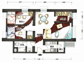 最新70平米小戶型平面圖大全2023