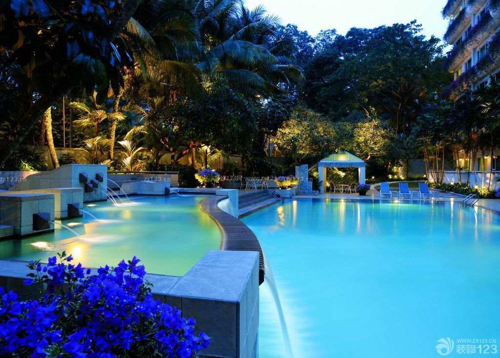 五星级酒店游泳池设计图片 