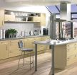 现代风格婚房开发式厨房装修效果图大全2023
