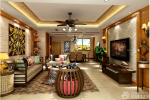 东南亚风格组合沙发设计图