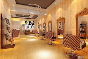 50平米美發(fā)店 仿木地板地磚 