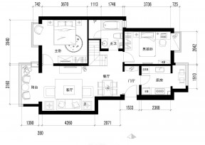 200平米農村小型別墅戶型圖