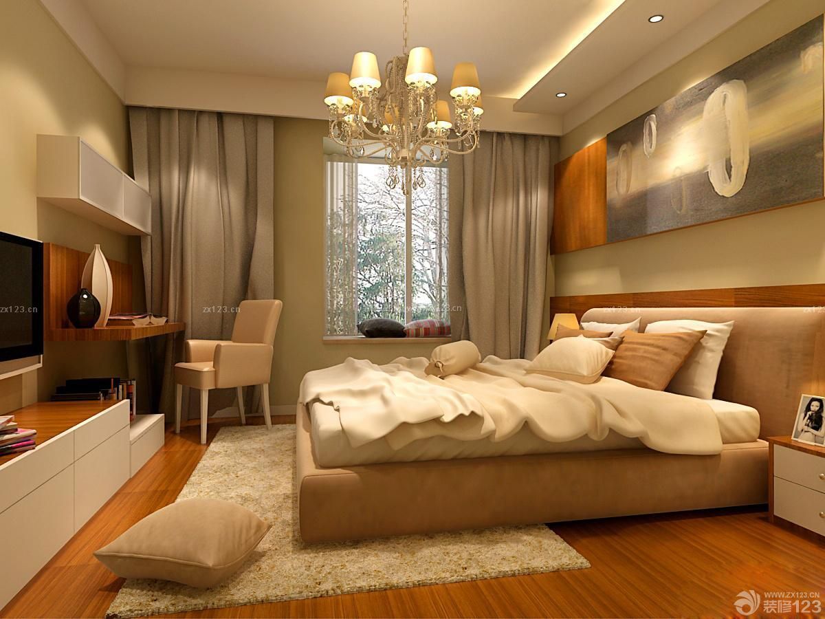 现代风格小户型卧室飘窗设计图片