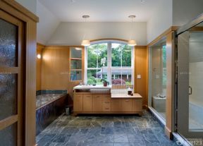 家庭浴室瓷砖拼花贴图设计图片