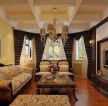 经典美式客厅多人沙发装修效果图大全2023 