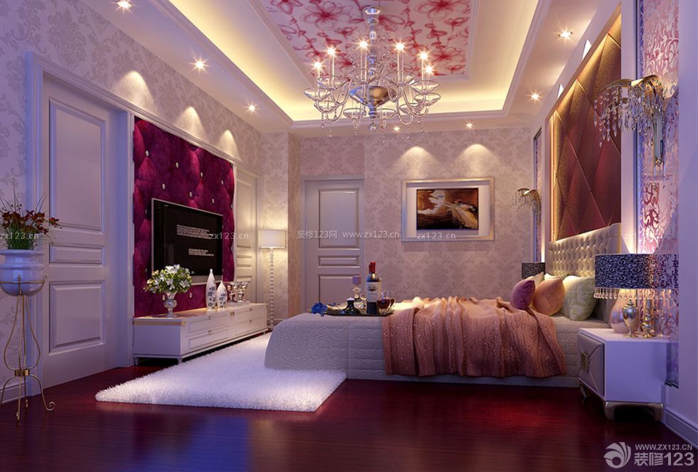 欧式风格100平方房卧室设计图