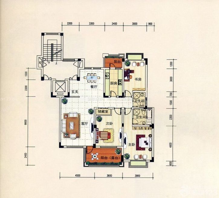 150平米自建别墅户型图