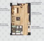 80平米一室一厅平面图设计案例
