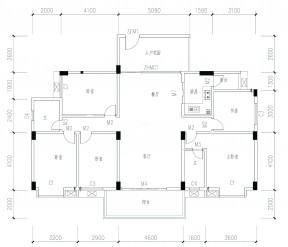 180平米別墅五室兩廳戶型圖大全