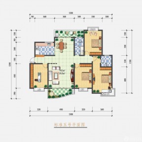 180平米五室兩廳戶型圖大全