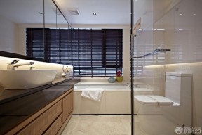 卫生间浴室大理石包裹浴缸设计图片