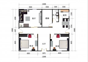 歐美風格農(nóng)村自建房戶型圖大全