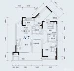 80平方米兩房兩廳戶型圖