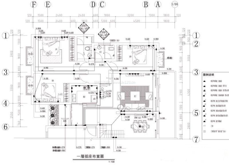 200平米房子水电改造图