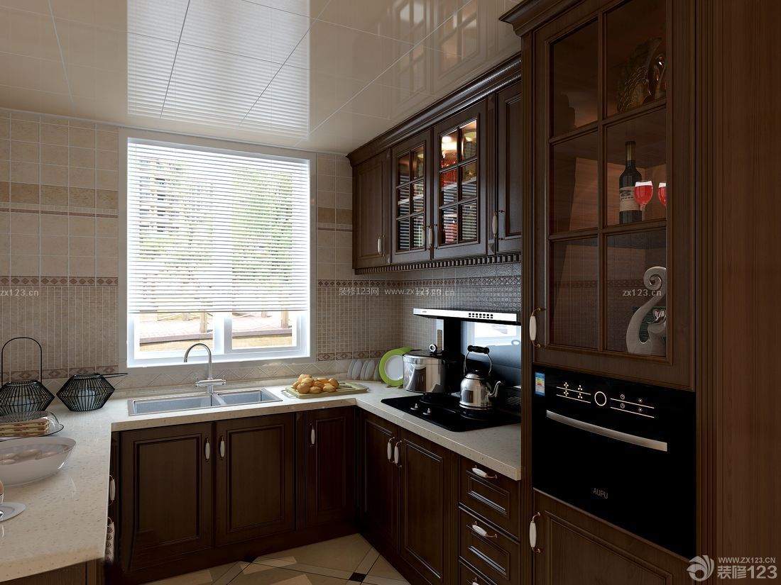 2023厨房橱柜铝合金组合柜装修效果图赏析 