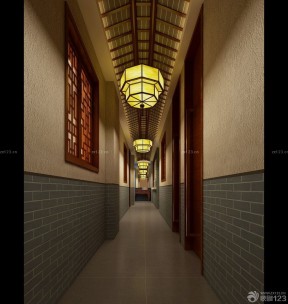 中式饭店 走廊