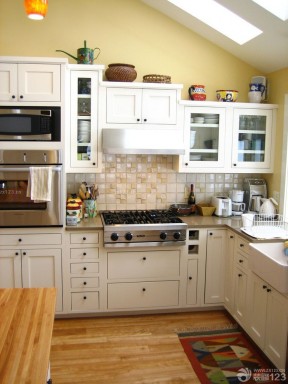 开放式厨房铝合金组合柜装修设计效果图欣赏
